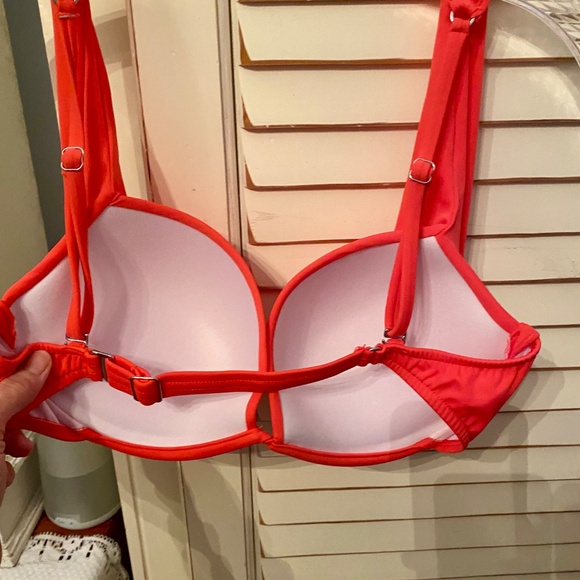 Venus vibrant orange bikini top NEW adjustable Padded 36c  34d. 32dd - Picture 3 of 10